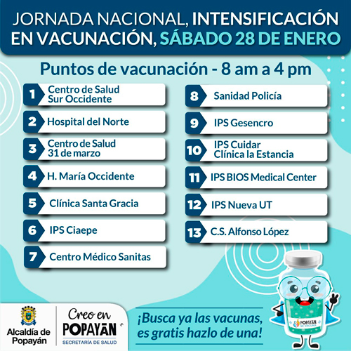 Jornada nacional de intensificación en vacunación 2023 Jornada nacional de intensificación en vacunación 2023