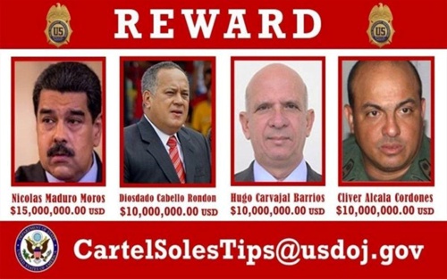 Recompensa de US$ 15 millones por captura de Maduro Recompensa de US$ 15 millones por captura de Maduro