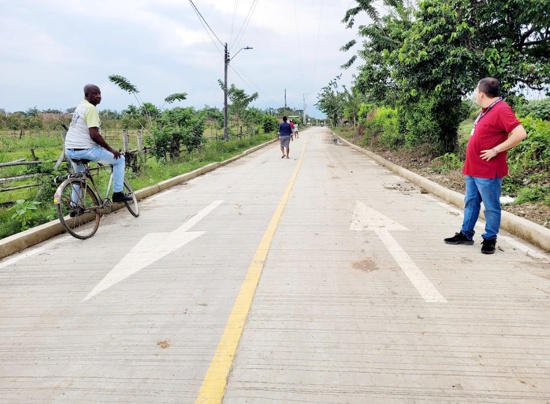 Inauguran proyecto vial en la vereda Las Brisas de Puerto Tejada