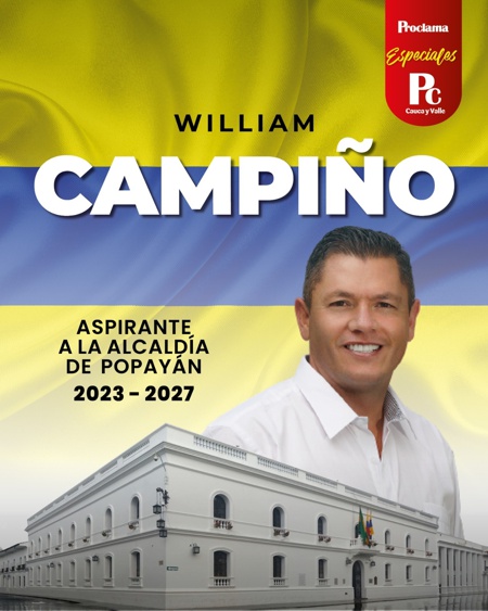 4. William Ricardo Campiño Acosta - Candidato Alcaldía de Popayán 4. William Ricardo Campiño Acosta - Candidato Alcaldía de Popayán