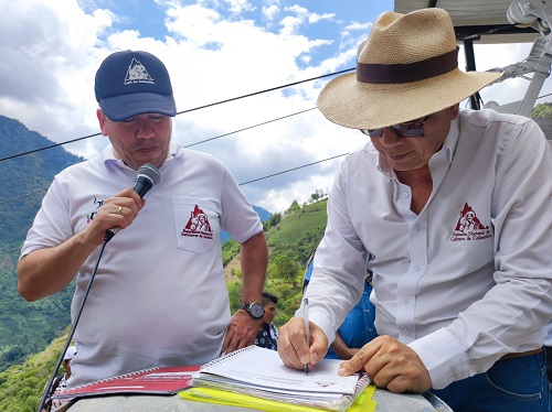 En Inzá se inauguró el primer cable carga cafetero - Comité de Cafeteros del Cauca En Inzá se inauguró el primer cable carga cafetero - Comité de Cafeteros del Cauca