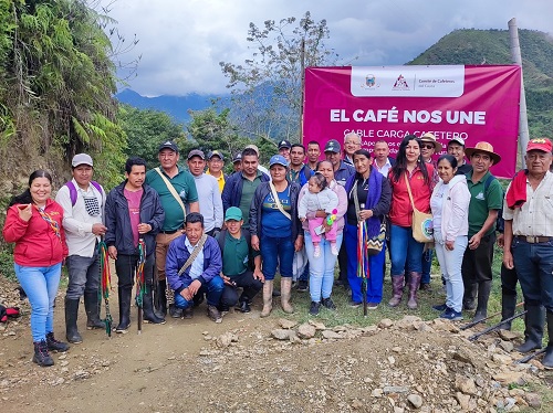En Inzá se inauguró el primer cable carga cafetero - Comité de Cafeteros del Cauca En Inzá se inauguró el primer cable carga cafetero - Comité de Cafeteros del Cauca