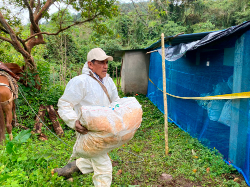 Retiran 677 kilos de residuos peligrosos de minas ilegales Retiran 677 kilos de residuos peligrosos de minas ilegales