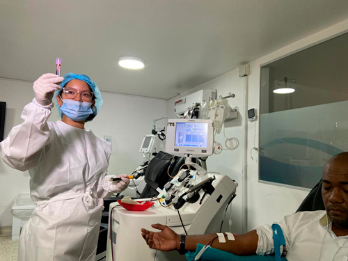 HUV aplicará prueba de malaria a los donantes de sangre HUV aplicará prueba de malaria a los donantes de sangre