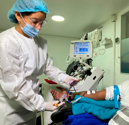 HUV aplicará prueba de malaria a los donantes de sangre HUV aplicará prueba de malaria a los donantes de sangre