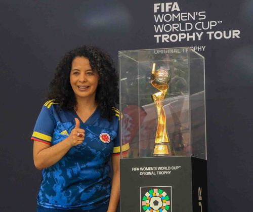 bienvenida al trofeo del Mundial Femenino de la FIFA 2023 bienvenida al trofeo del Mundial Femenino de la FIFA 2023