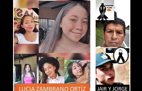 Doble homicidio y secuestro de una niña en Piendamó
