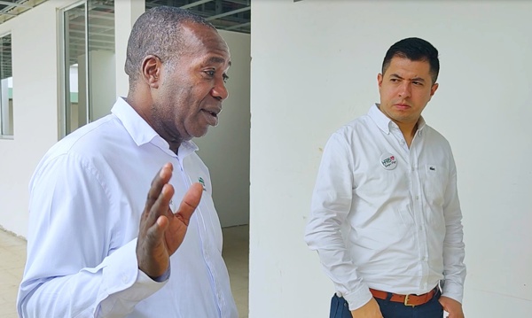 Médico José E. Mina y el abogado Ortega Olave. Médico José E. Mina y el abogado Ortega Olave.