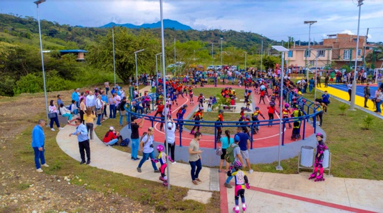 Quilichao inauguró el parque recreo deportivo Corona Real
