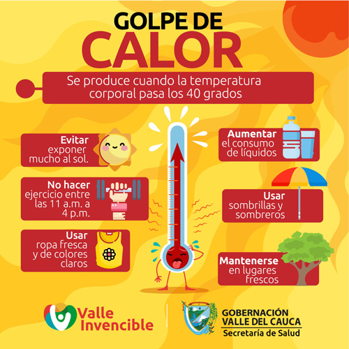 Recomendaciones para golpe de calor que azota a Colombia Recomendaciones para golpe de calor que azota a Colombia