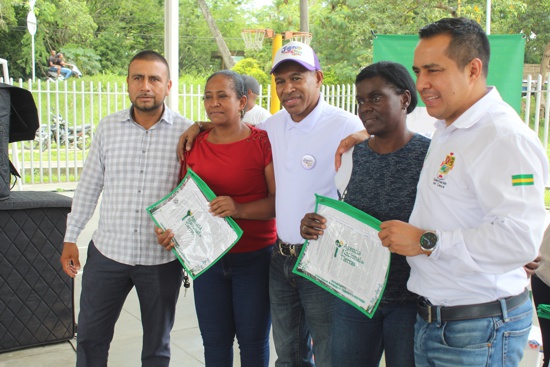 Formalizan 206 predios rurales de familias caucanas.