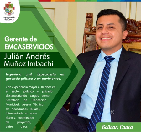 Julián Andrés Muñoz Imbachí, gerente de Emcaservicios habría comprado camioneta con plata de regalías