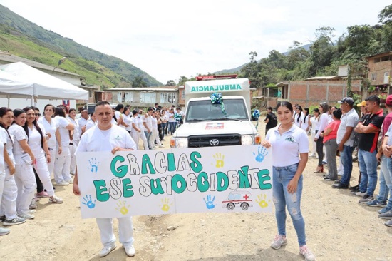 Nueva ambulancia para preservar la salud de los argelianos entregó la ESE Suroccidente Nueva ambulancia para preservar la salud de los argelianos entregó la ESE Suroccidente