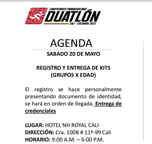 Se realizará en Cali Campeonato Panamericano de Duatlón Se realizará en Cali Campeonato Panamericano de Duatlón