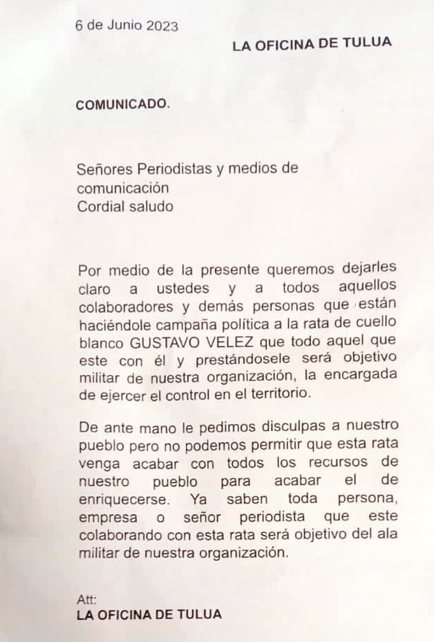 Atacaron con fusiles sede de precandidato a Alcaldía de Tuluá