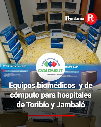 Dotan equipos biomédicos a la ESE Cxayu'ce Jxut Dotan equipos biomédicos a la ESE Cxayu'ce Jxut