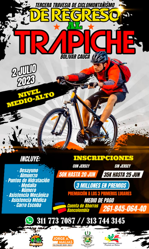 El ciclomontañismo promociona el turismo en el Cauca El ciclomontañismo promociona el turismo en el Cauca