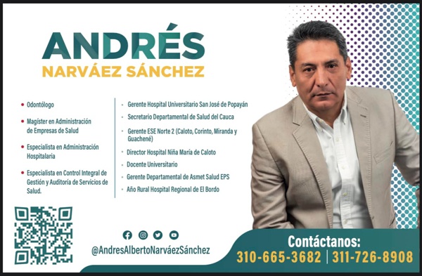Andrés Narváez: liderazgo para la calidad de vida de la "Raza Caucana" Andrés Narváez: liderazgo para la calidad de vida de la "Raza Caucana"