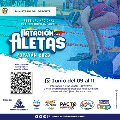 Llega Festival Nacional Infantil de Natación a Popayán. Llega Festival Nacional Infantil de Natación a Popayán.