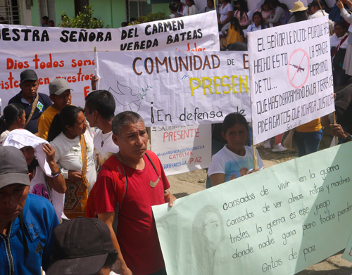Caldono salió a marchar por la paz Caldono salió a marchar por la paz