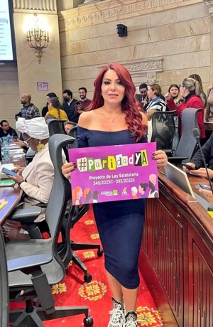 Congresista Gloria Arizabaleta realiza balance de su gestión en la Cámara de Representantes.