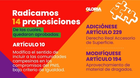 Informe de Gestión - Representante a la Cámara Gloria Arizabaleta