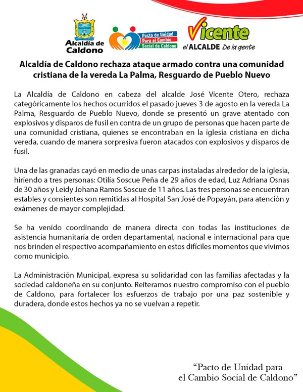 Indígenas denuncian brutal ataque del ELN en Caldono
