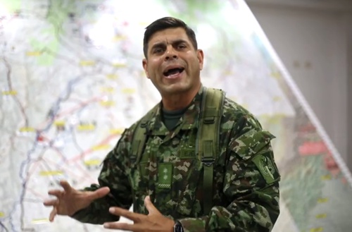 Brigadier general Federico Mejía, comandante Comando Específico del Cauca.