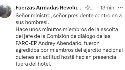 Disidencias Farc dan por terminado cese al fuego con el Gobierno Disidencias Farc dan por terminado cese al fuego con el Gobierno