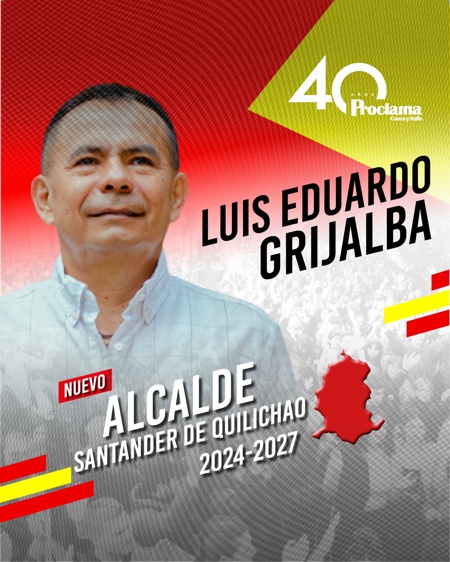 Luis Eduardo Grijalba repite Alcaldía en Santander de Quilichao