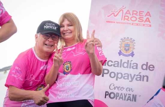 Popayán se vistió de vida, esperanza y solidaridad en la Marea Rosa