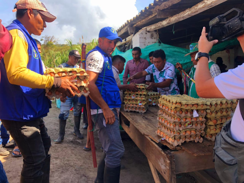 Ayuda humanitaria a víctimas del conflicto en El Dovio