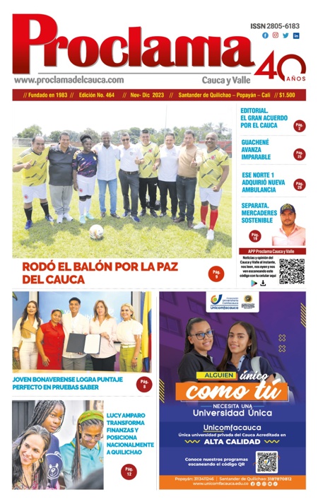 En circulación Edición Impresa #464 de Proclama Cauca y Valle