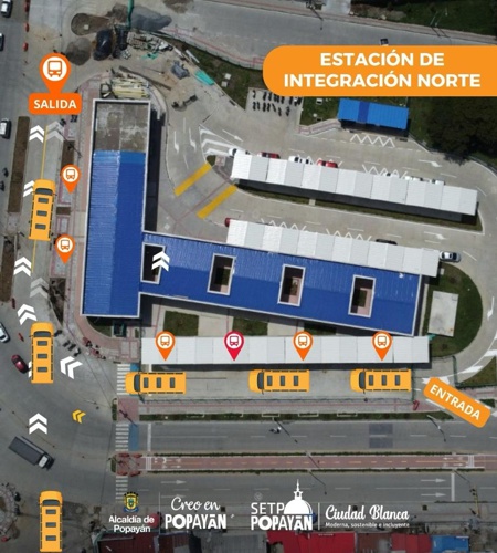 Transformación Vial en Popayán con Estación de Integración Norte del SETP Ciudad Blanca