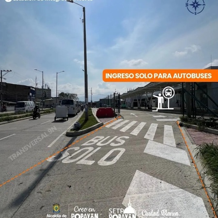 Transformación Vial en Popayán con Estación de Integración Norte del SETP Ciudad Blanca