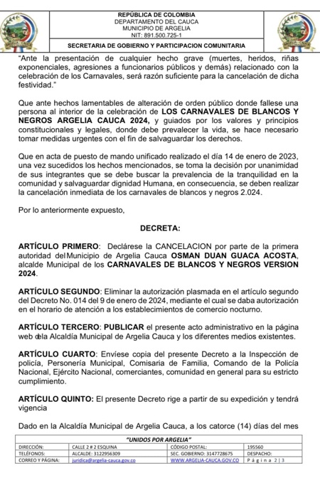 Cancelan carnavales en Argelia tras ataque armado