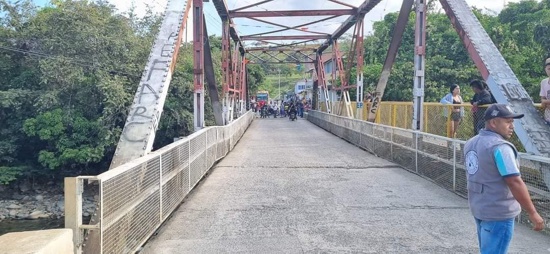 Inspecciones a puente sobre el río Palo y apoyo agrícola en Caloto