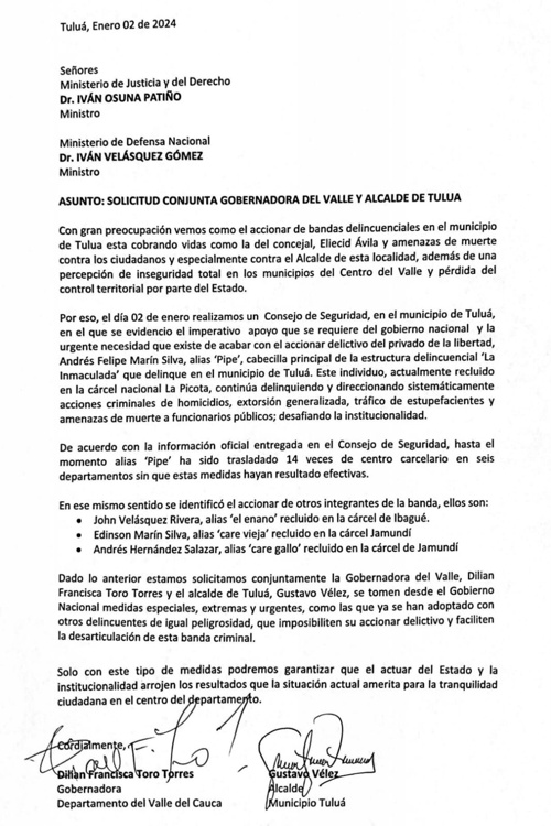 Militarización de Tuluá tras asesinato de concejal