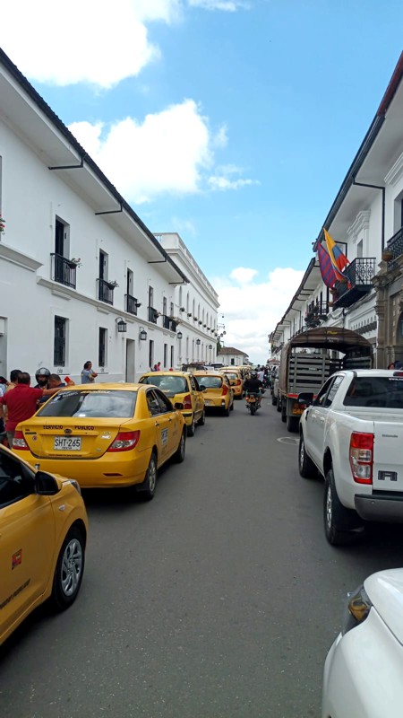 Red de apoyo con taxistas para la seguridad de Popayán