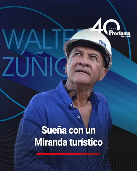 Walter Zúñiga Barona apunta a transformar a Miranda en destino turístico