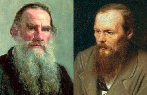 Tolstoi lamenta la muerte de Dostoievski