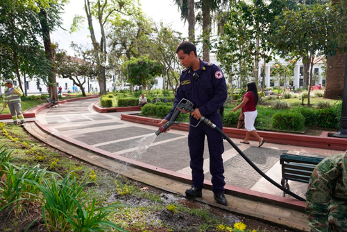 Siembra en el Parque Caldas