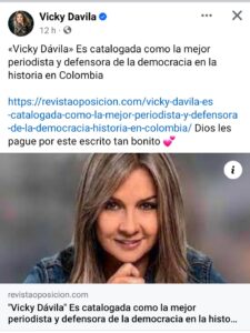 Vicky Dávila: presidenta 2026-2030