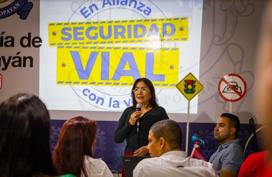 En alianza con la seguridad vial de Popayán En alianza con la seguridad vial de Popayán