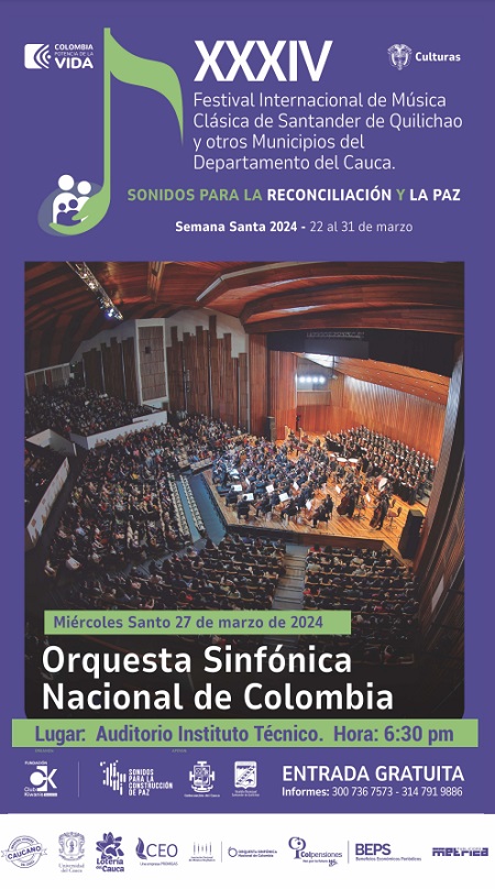 Festival de Música Clásica cautivará al Cauca con su brillante programación
