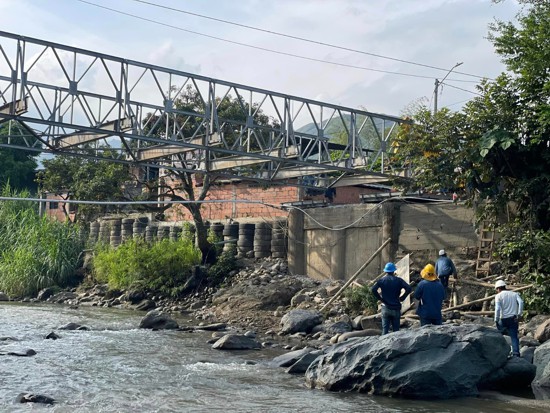 Puente en El Palo a pocos días conectará al norte del Cauca
