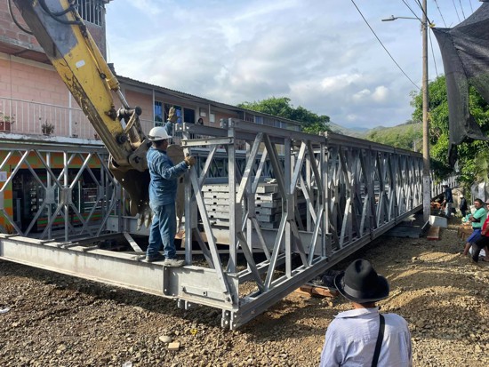 Puente en El Palo a pocos días conectará al norte del Cauca