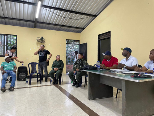 Consejo de seguridad en la Vereda Obando