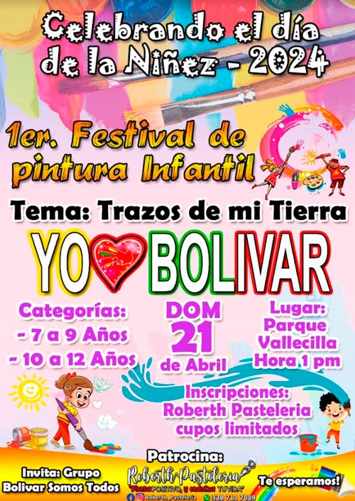 El arte de la pintura fortalece a la niñez bolivarense