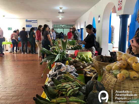 Mercado orgánico cumplió expectativas en el Acueducto de Popayán Mercado orgánico cumplió expectativas en el Acueducto de Popayán